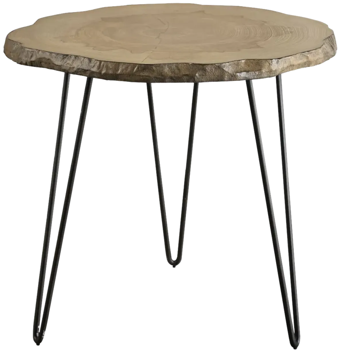 Runay Wood Slab Side Table