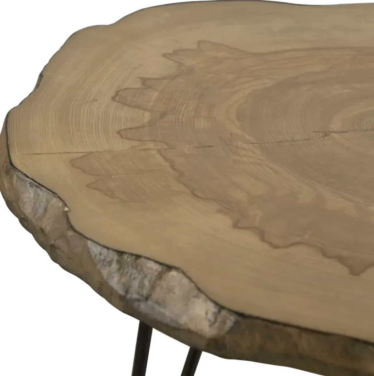 Runay Wood Slab Side Table