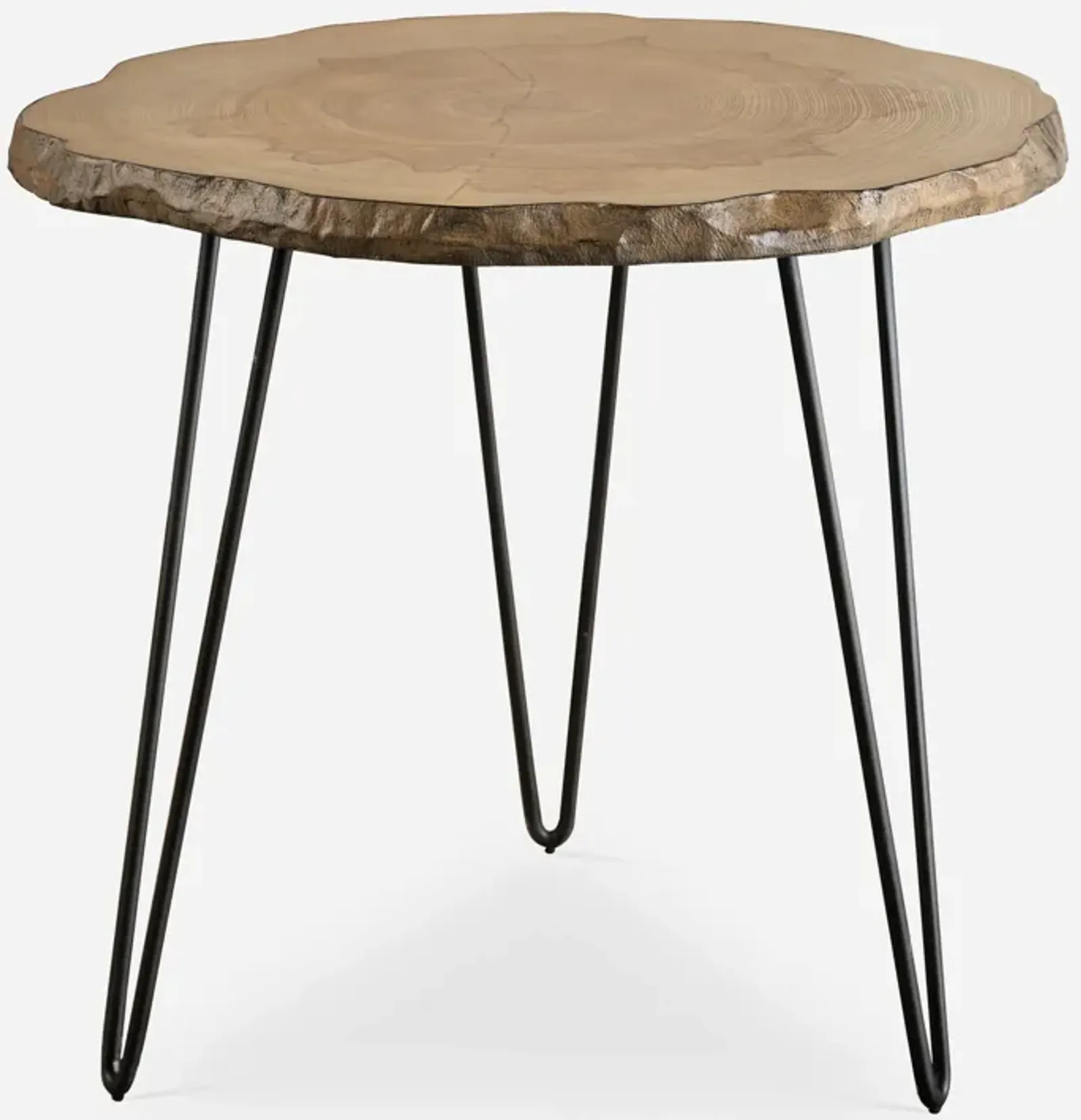 Runay Wood Slab Side Table