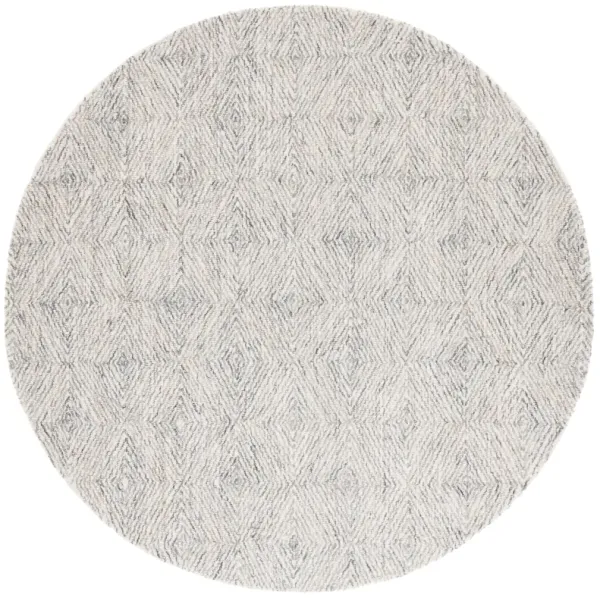 EBONY Hand Tufted 6' x 6' Round area rug