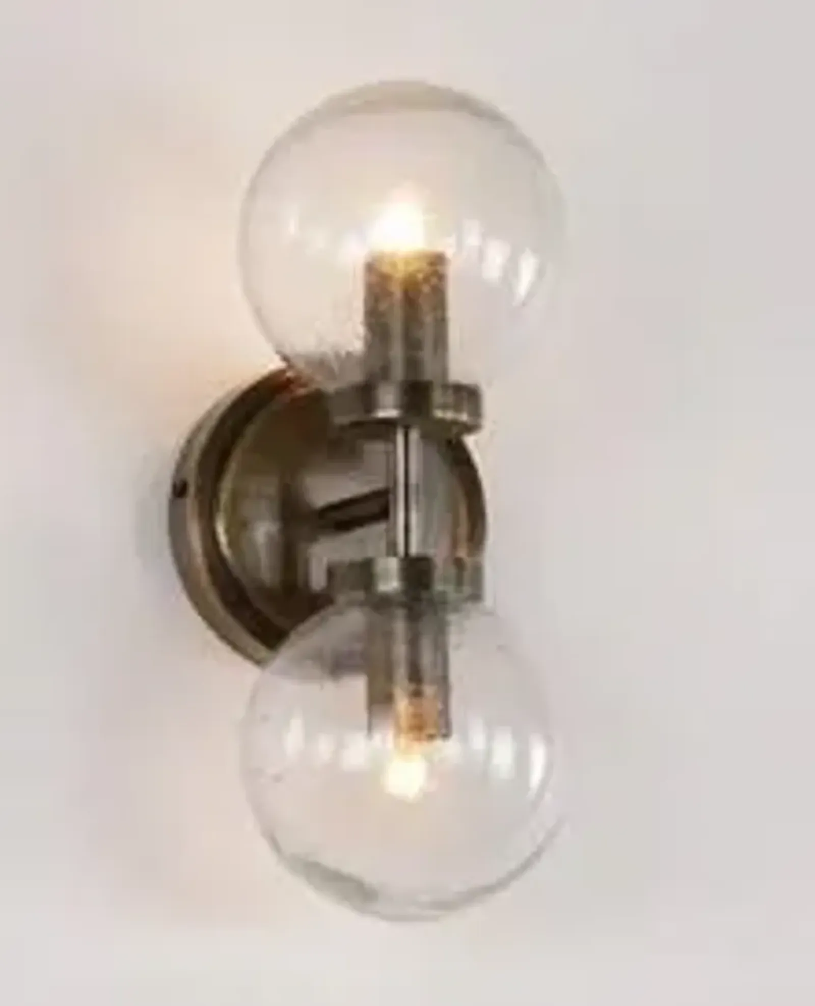 Lit Edison Sconce