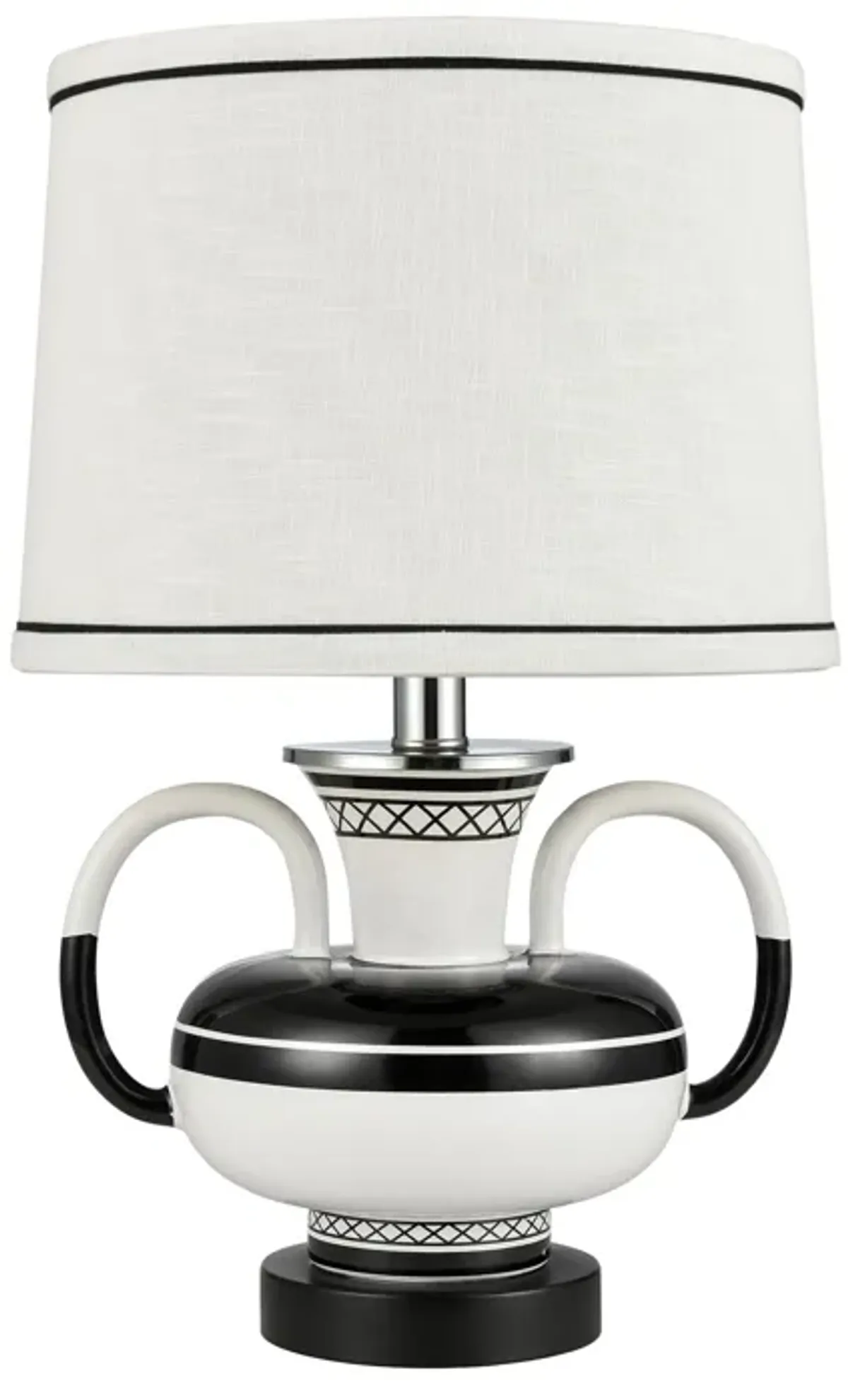 Luxor Gardens 18'' High 1-Light Table Lamp - White - Includes LED Bulb