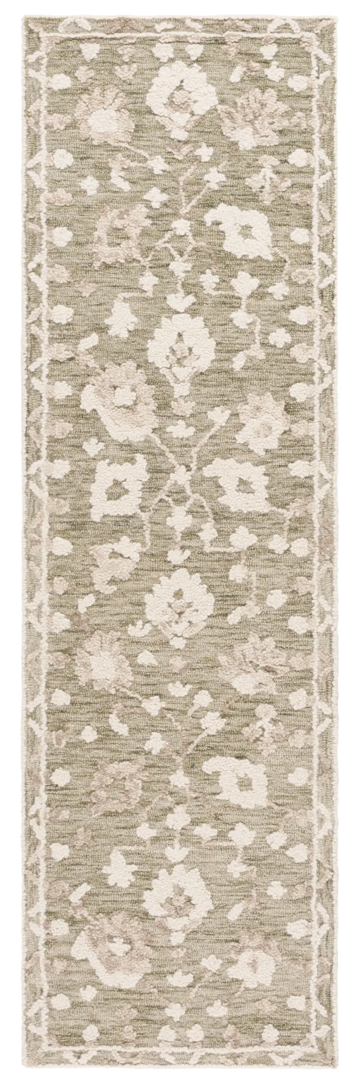 MARQUEE 503 GREEN  2'-3' x 8' Runner Rug