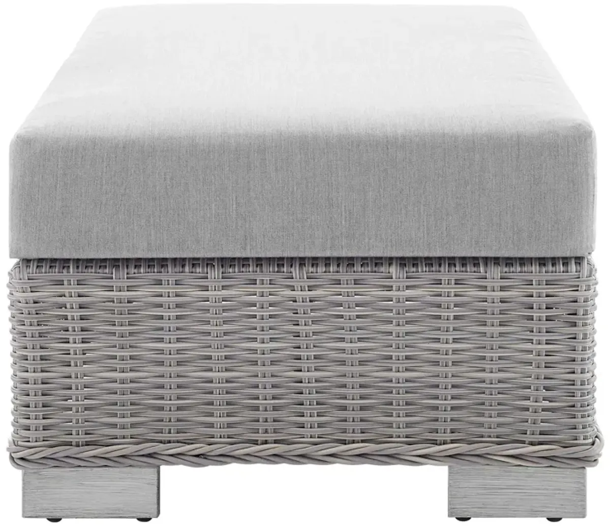 Conway Sunbrella® Outdoor Patio Wicker Rattan Ottoman