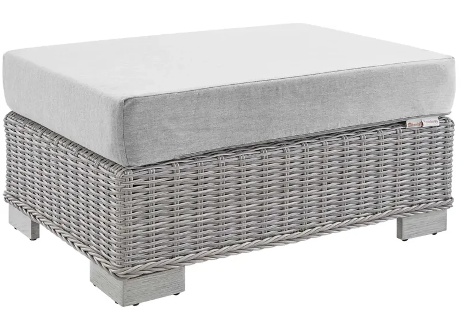 Conway Sunbrella® Outdoor Patio Wicker Rattan Ottoman