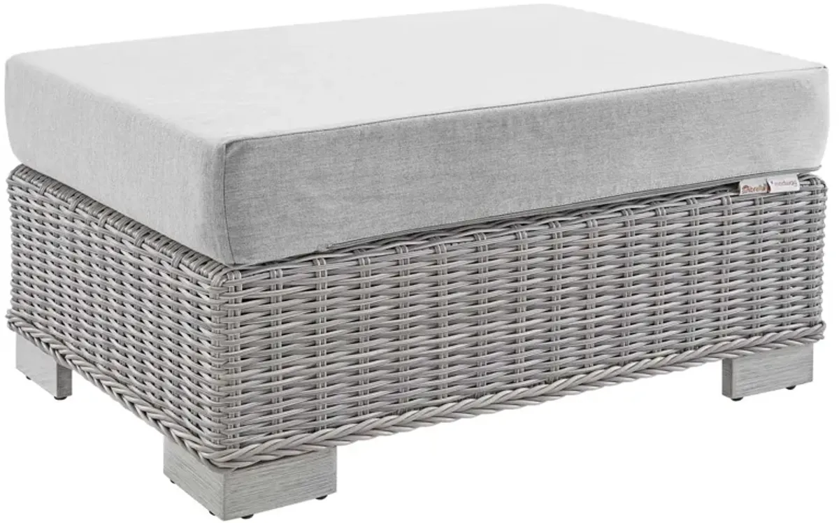 Conway Sunbrella® Outdoor Patio Wicker Rattan Ottoman