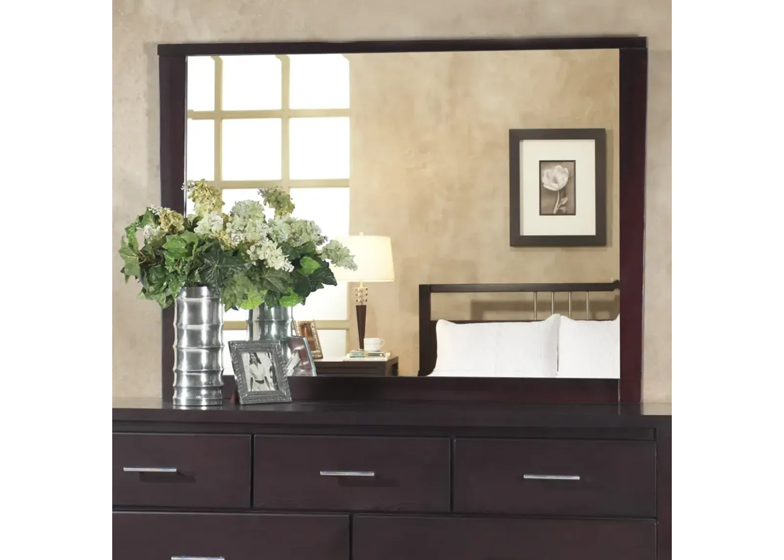 Nevis Landscape Mirror In Espresso