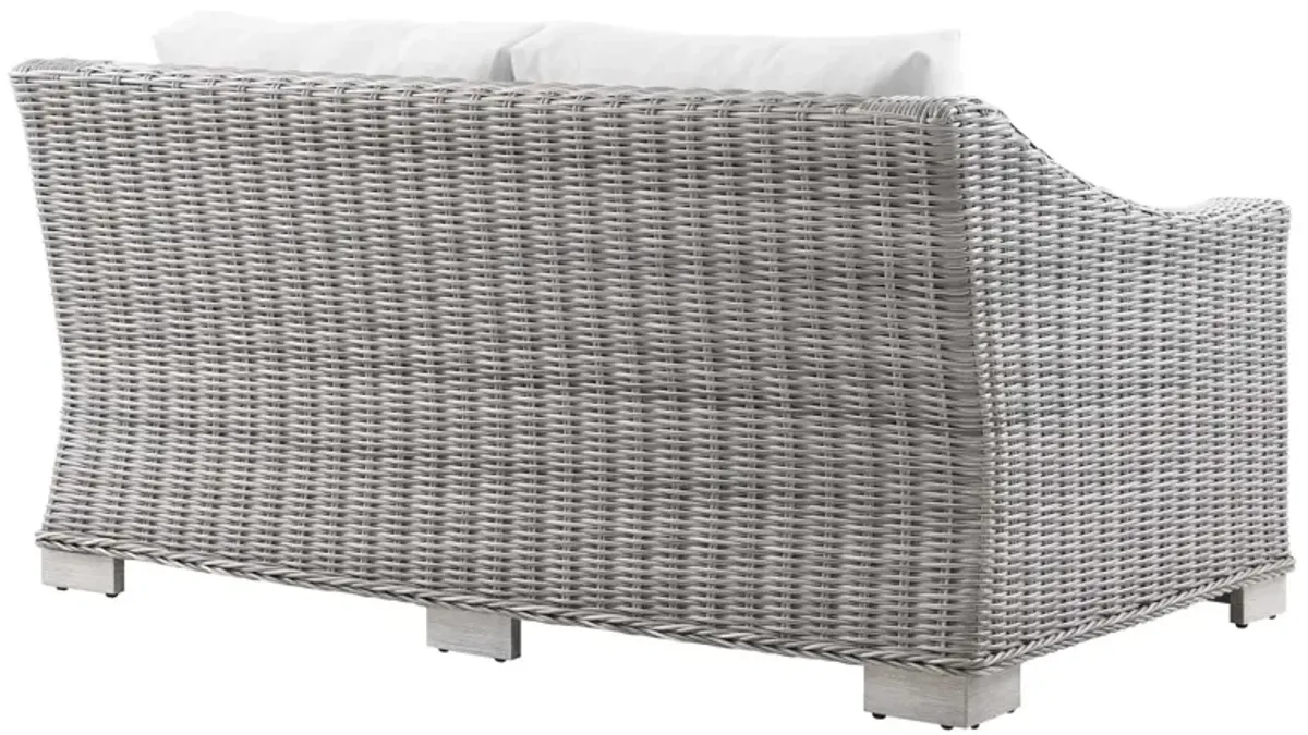 Conway Outdoor Patio Wicker Rattan Loveseat