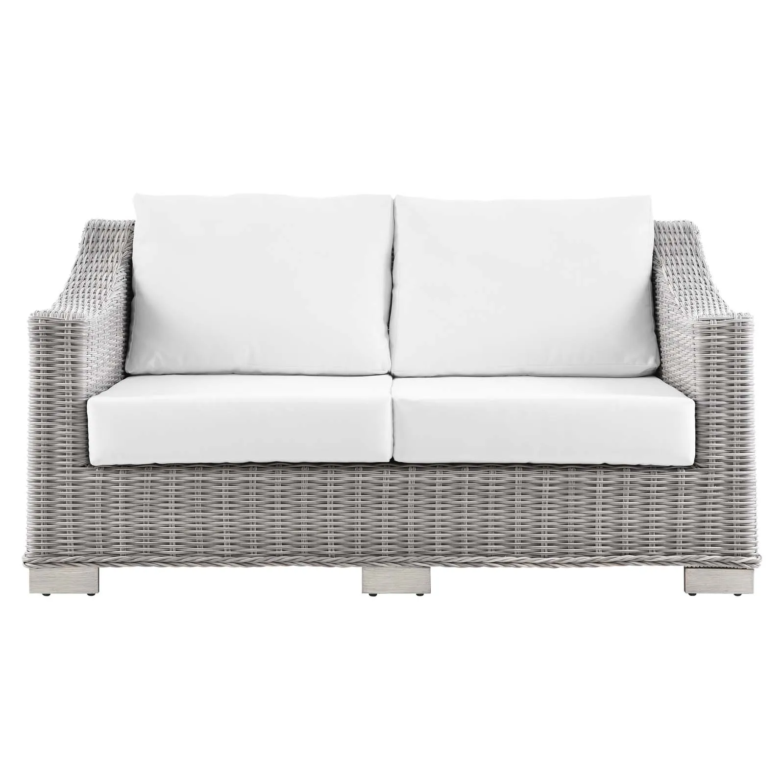 Conway Outdoor Patio Wicker Rattan Loveseat