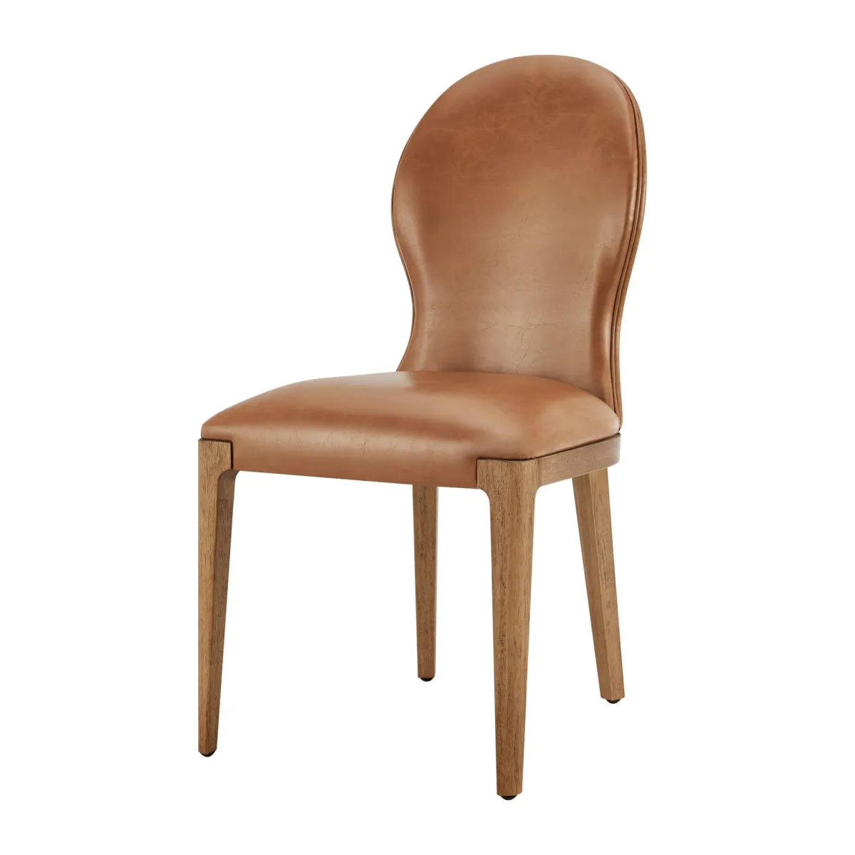 Eldoris PU Dining Side Chair, Borneo Chocolate