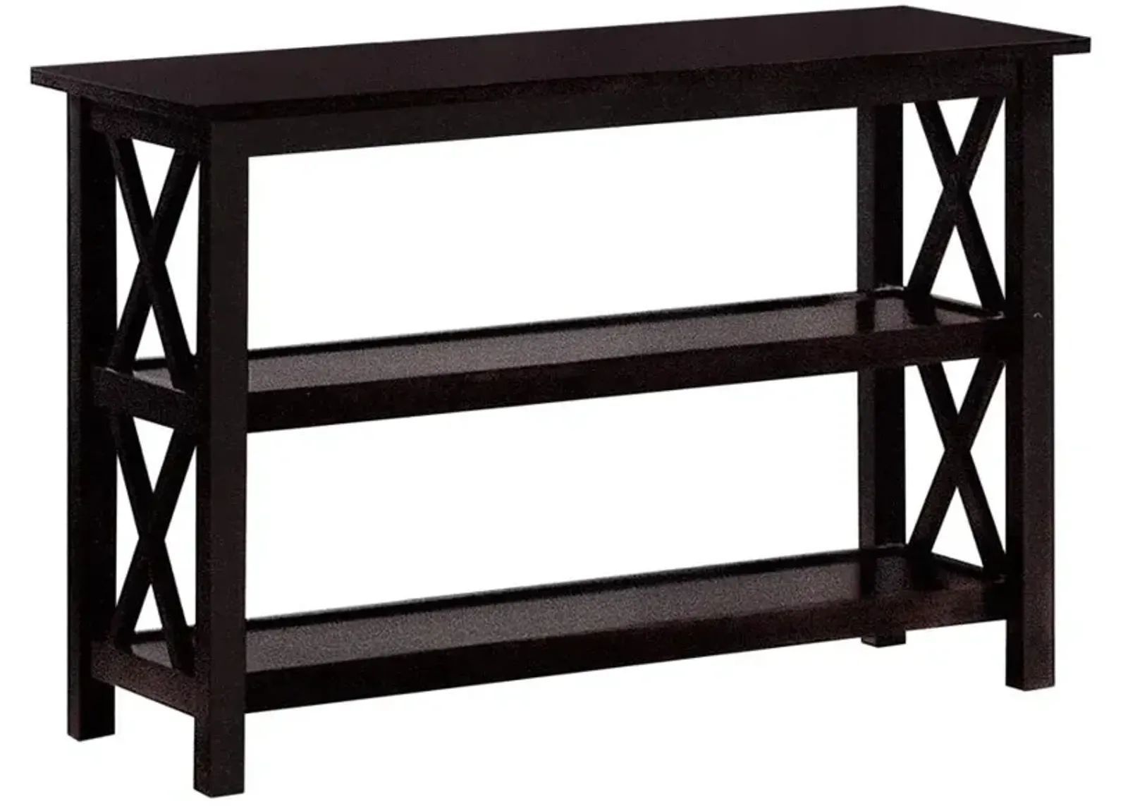 Rachelle Sofa Table with 2-shelf Deep Merlot