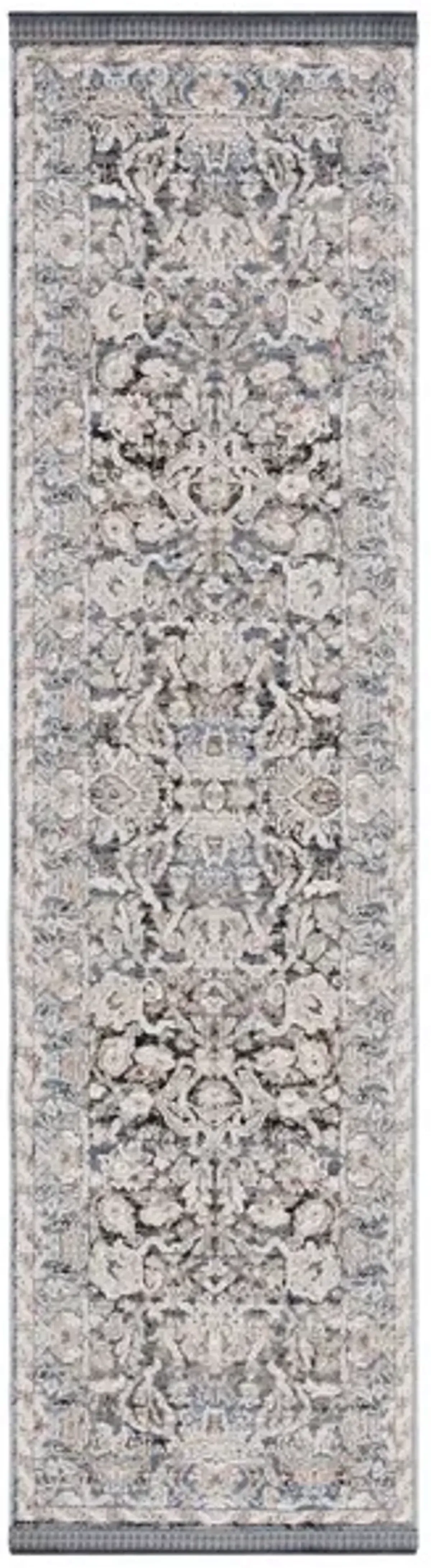 VIVALDI 516 Blue  2'-2' X 8' Runner Rug