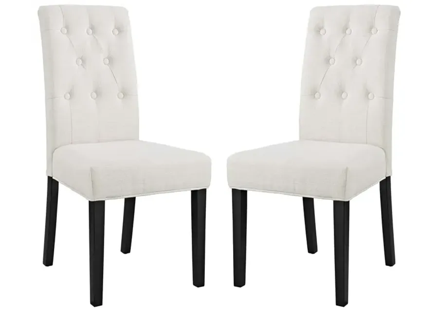 Confer Dining Side Chair Fabric Set of 2