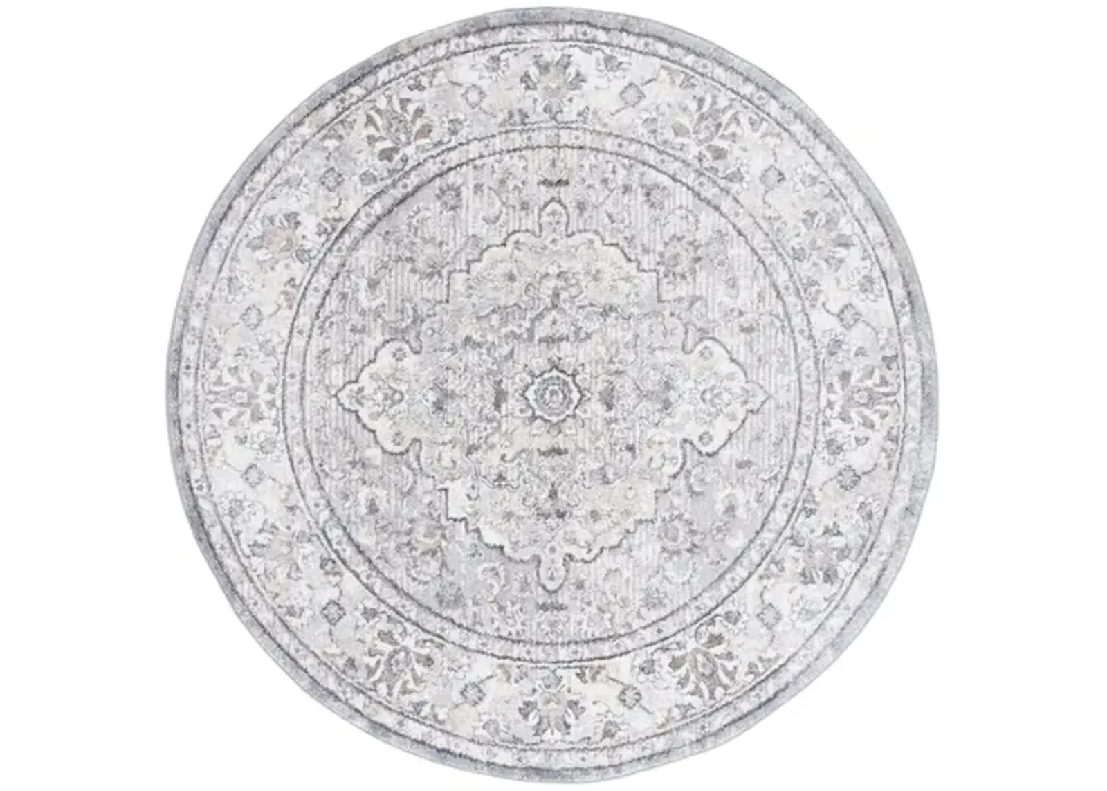 OPAL 464 Grey 6'-7' X 6'-7' Round Round Rug