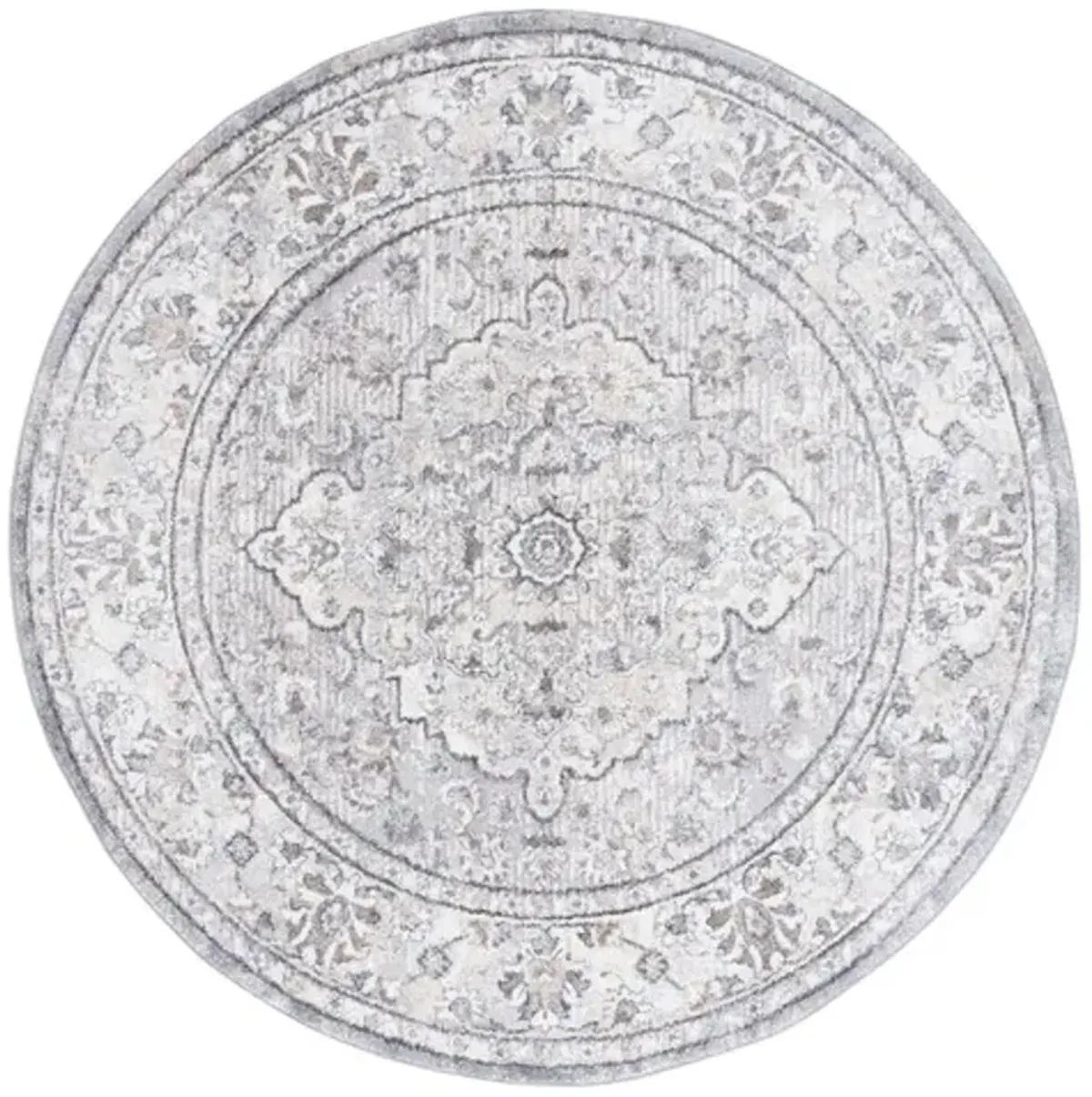 OPAL 464 Grey 6'-7' X 6'-7' Round Round Rug