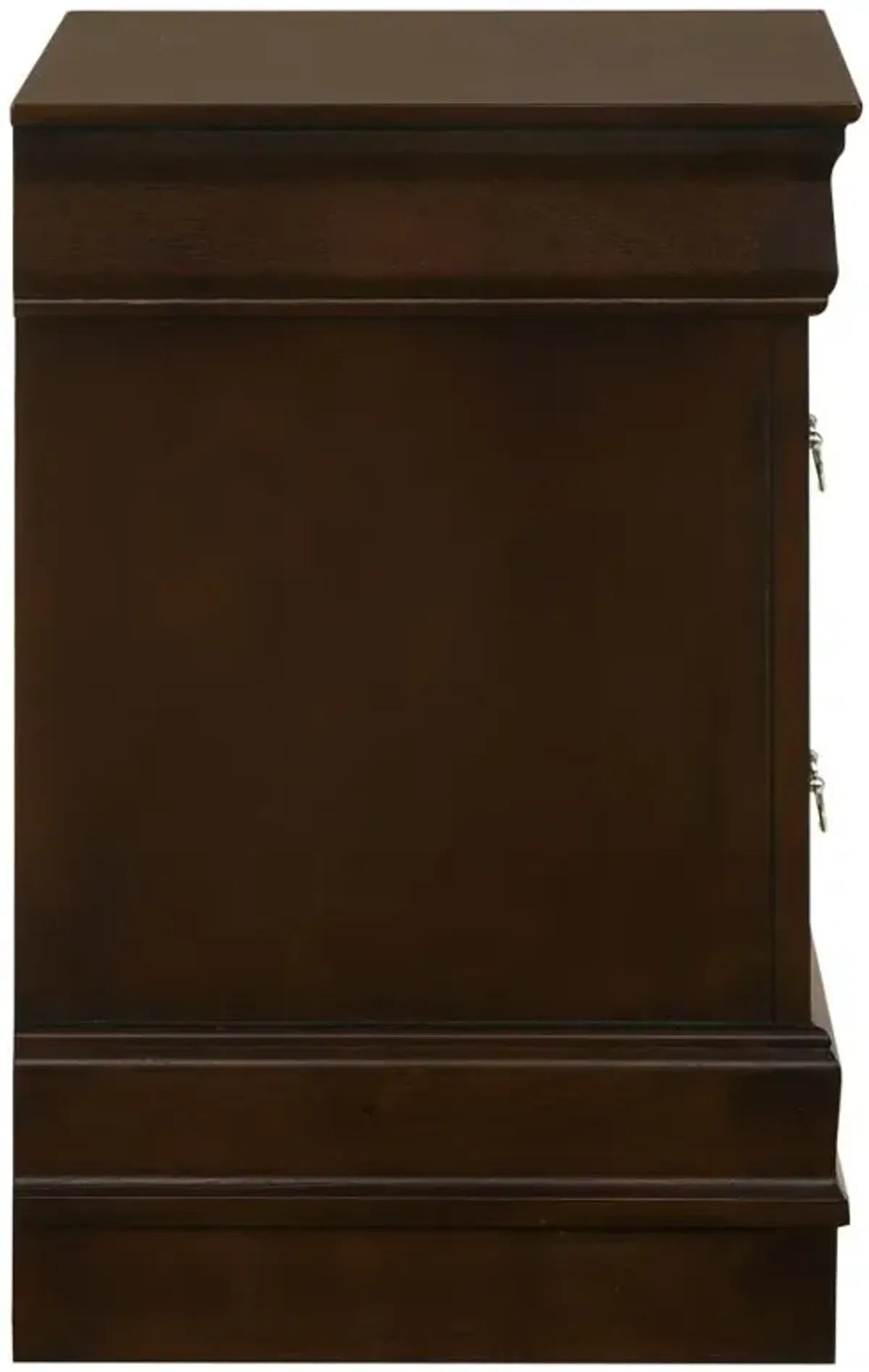 Louis Philippe 2-drawer Nightstand Cappuccino