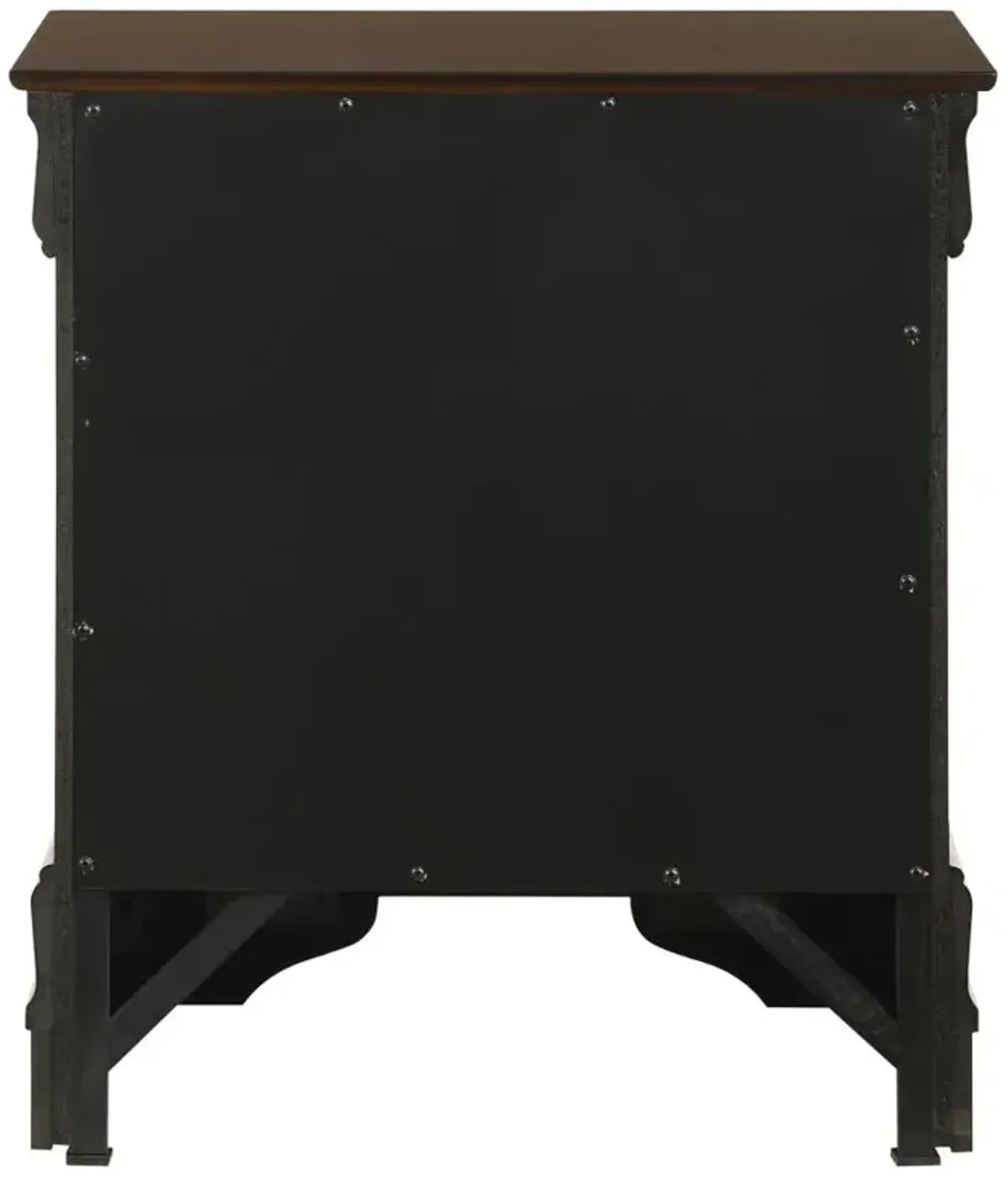 Louis Philippe 2-drawer Nightstand Cappuccino