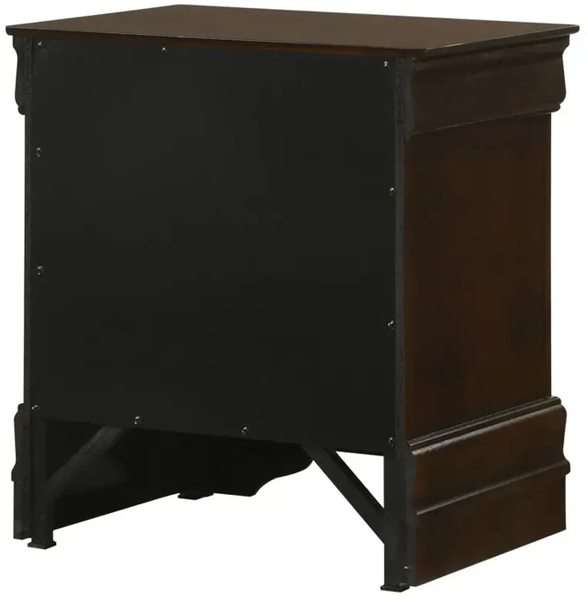 Louis Philippe 2-drawer Nightstand Cappuccino