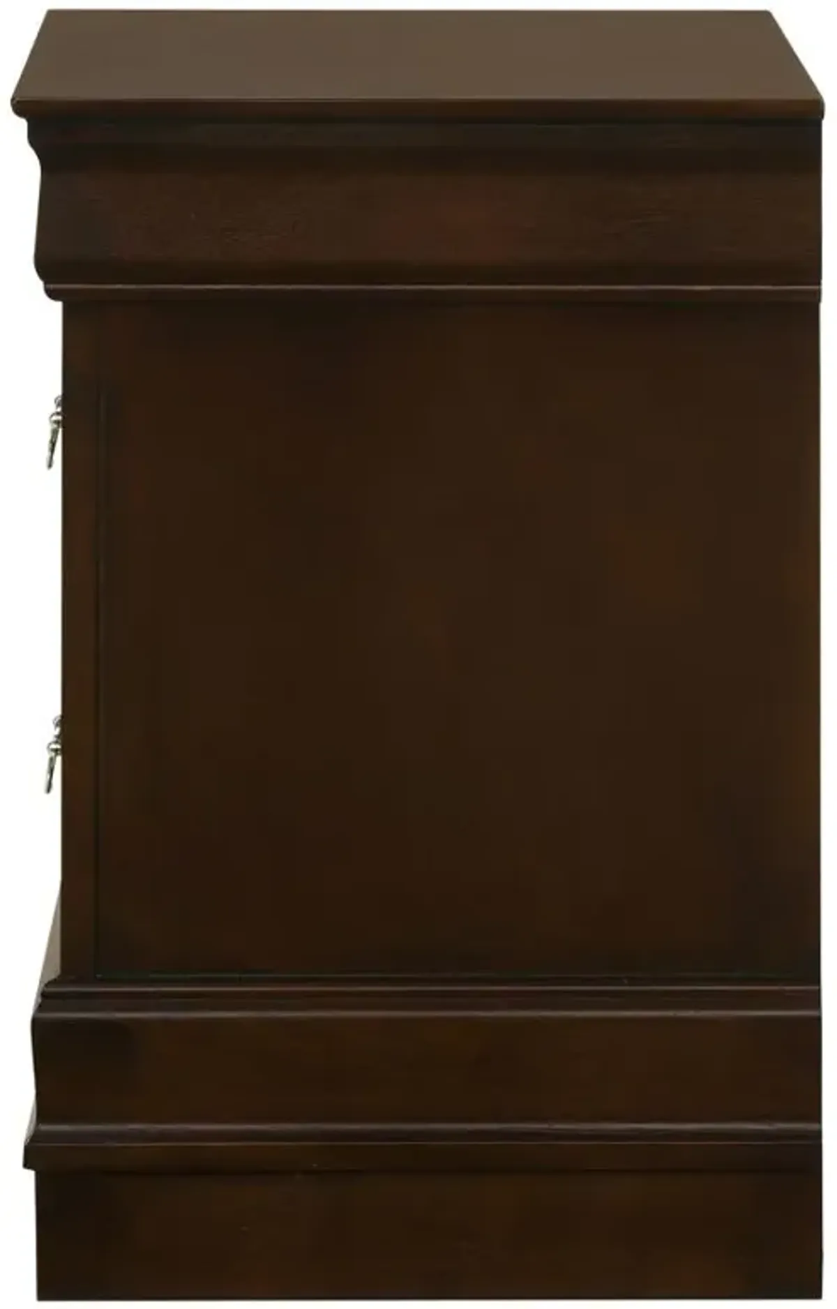 Louis Philippe 2-drawer Nightstand Cappuccino