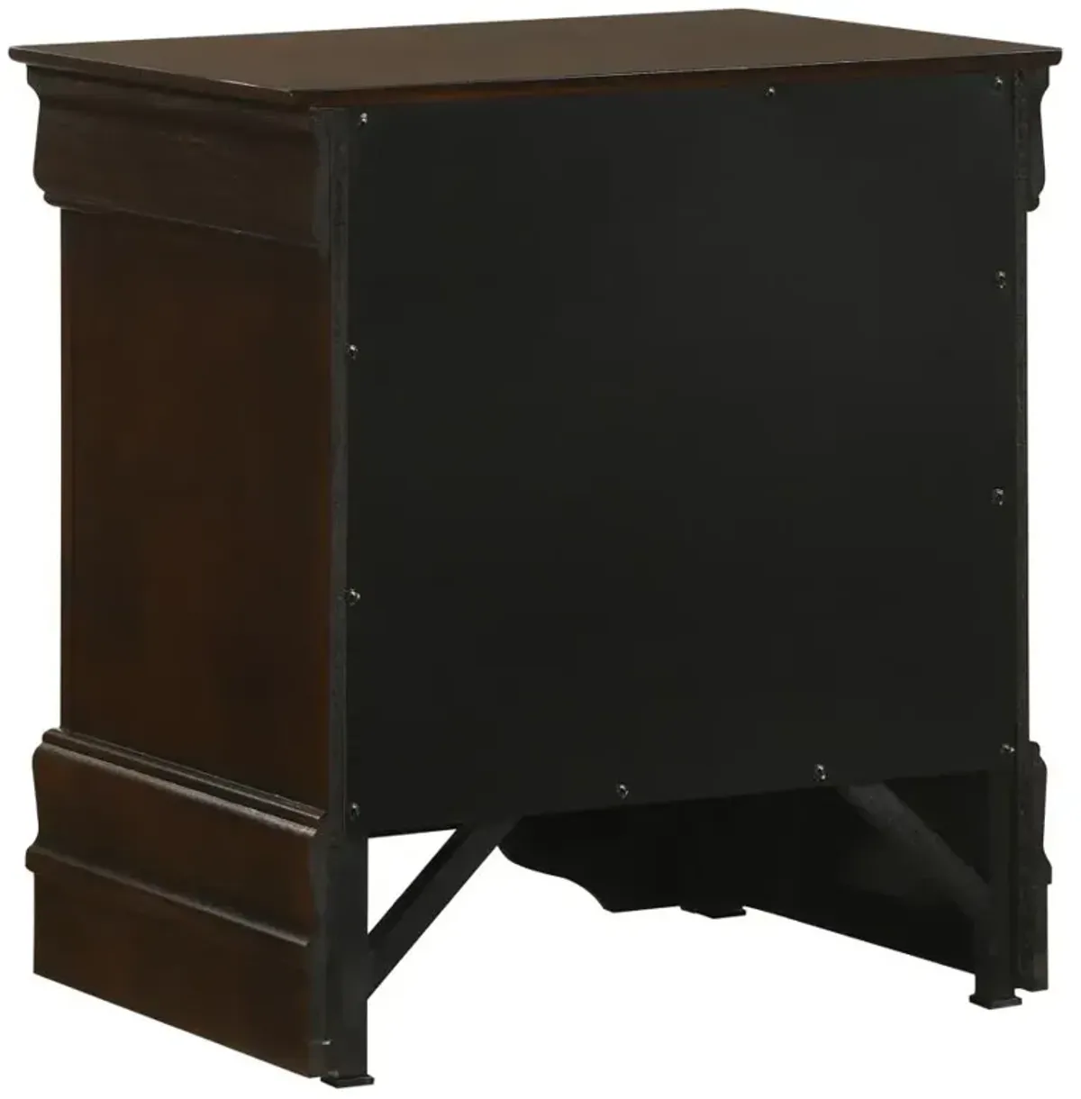 Louis Philippe 2-drawer Nightstand Cappuccino