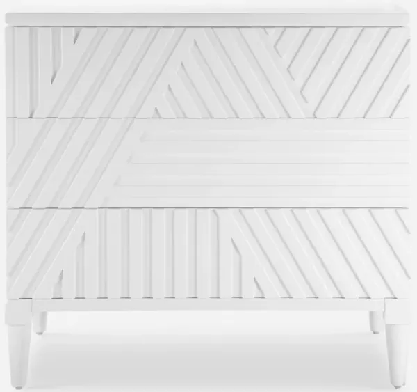 Colby White Drawer Chest