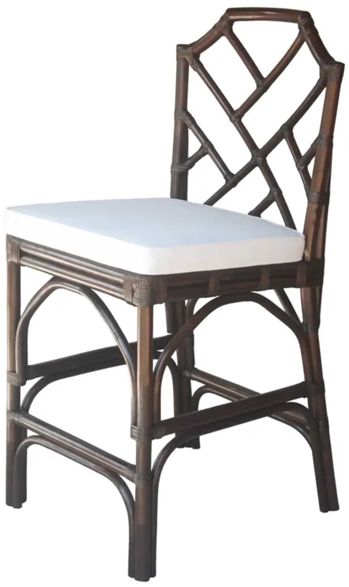 Kara Paloma Brown Rattan Counter Stool