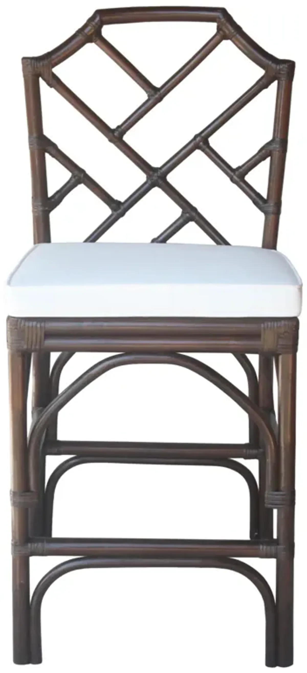 Kara Paloma Brown Rattan Counter Stool