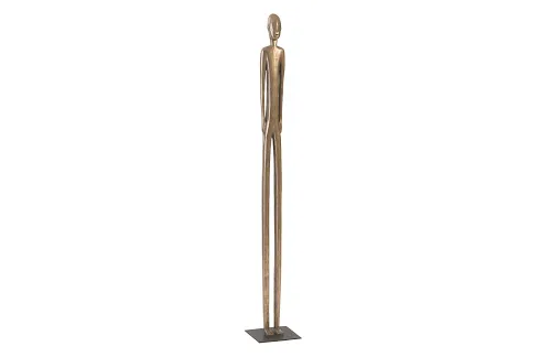 bulol sculpture,  polished bronze, md