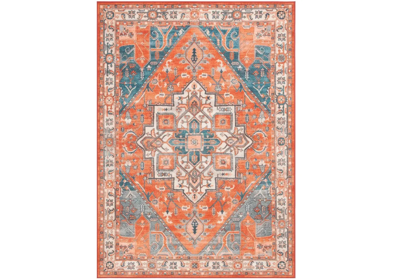 JOURNEY 101 RUST  8' x 10' Large Rectangle Rug