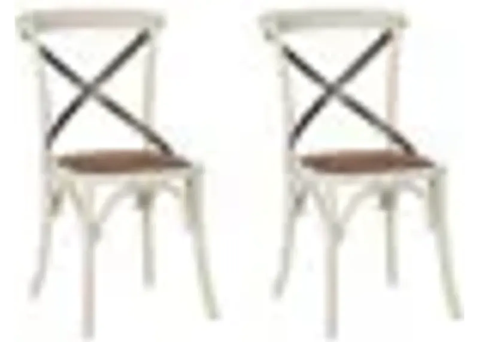 ELEANOR 18''H X BACK FARMHOUSE SIDE CHAIR - Set of 2