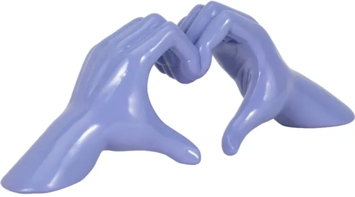 15" Heart Hands, Purple