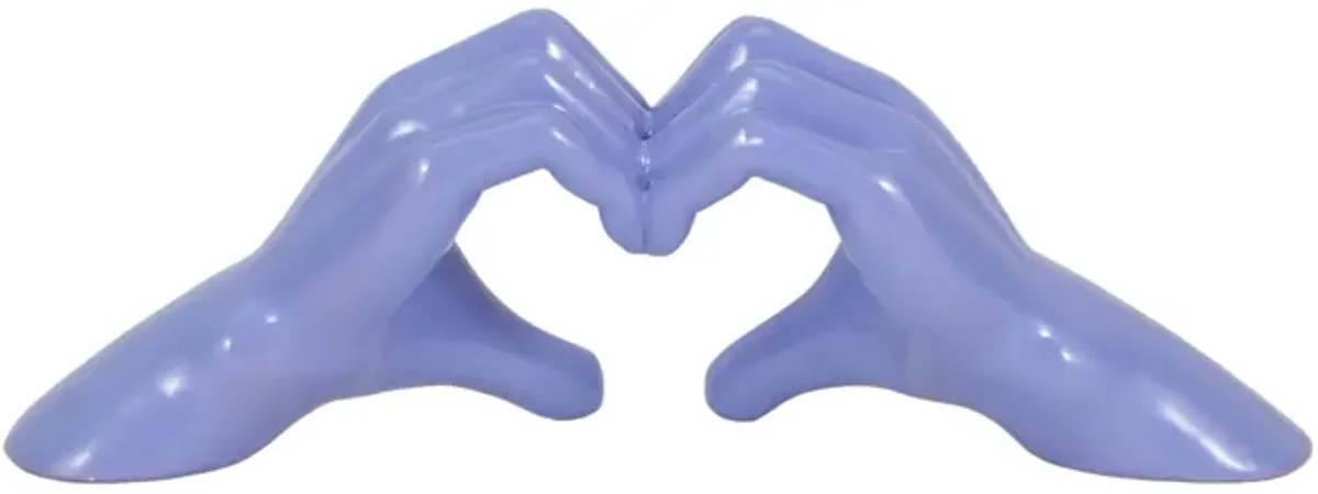 15" Heart Hands, Purple