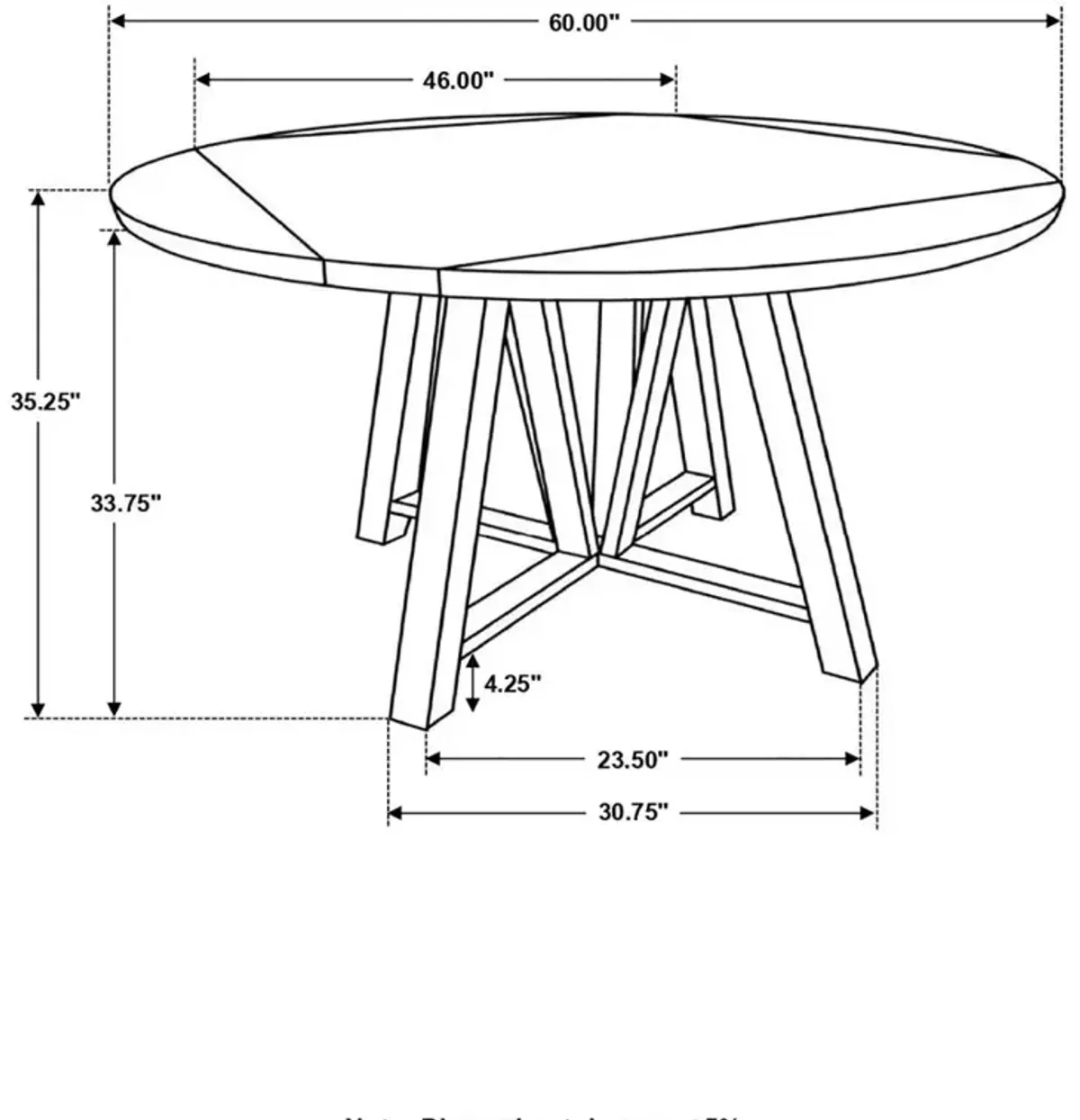 Athens Round Counter Height Table with Drop Leaf Barn Grey