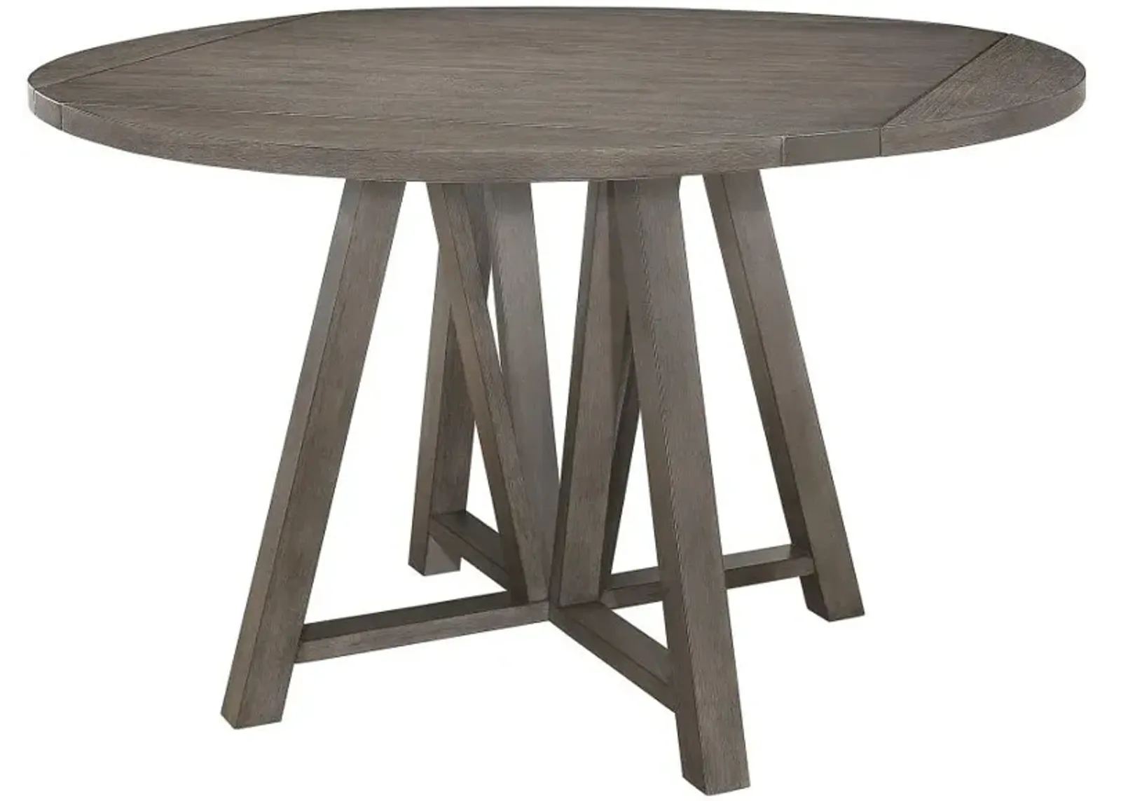 Athens Round Counter Height Table with Drop Leaf Barn Grey