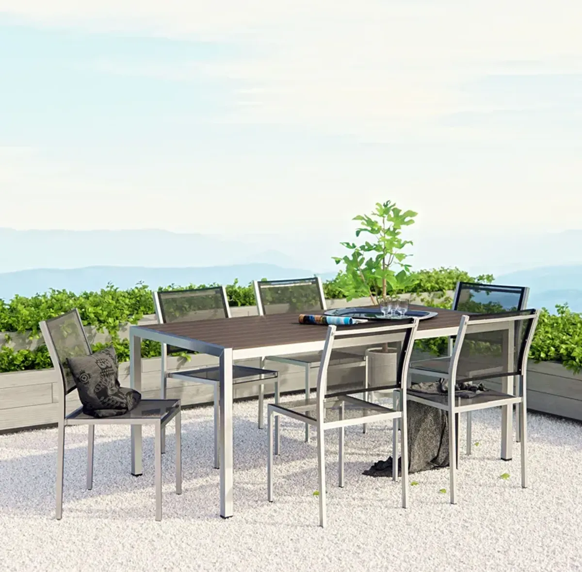 Shore 7 Piece Outdoor Patio Dining Set