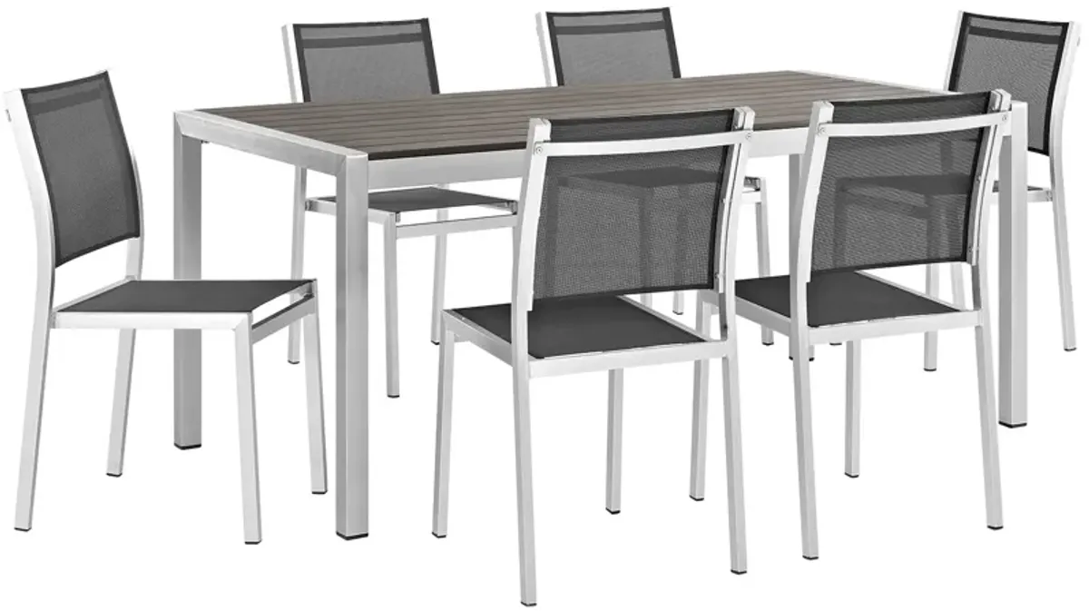 Shore 7 Piece Outdoor Patio Dining Set