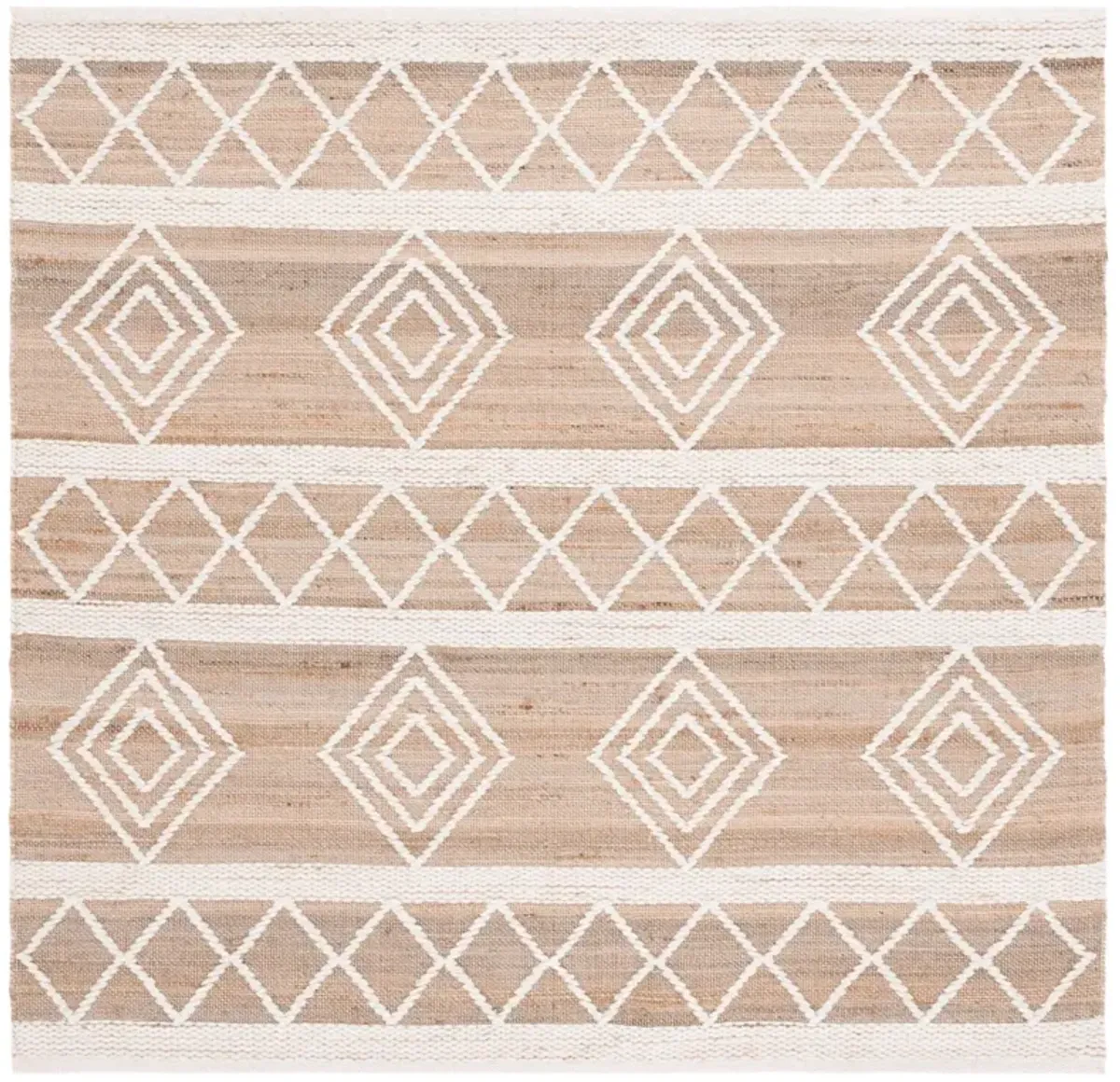 NATURAL FIBER 276 NATURAL  6' x 6' Square Square Rug