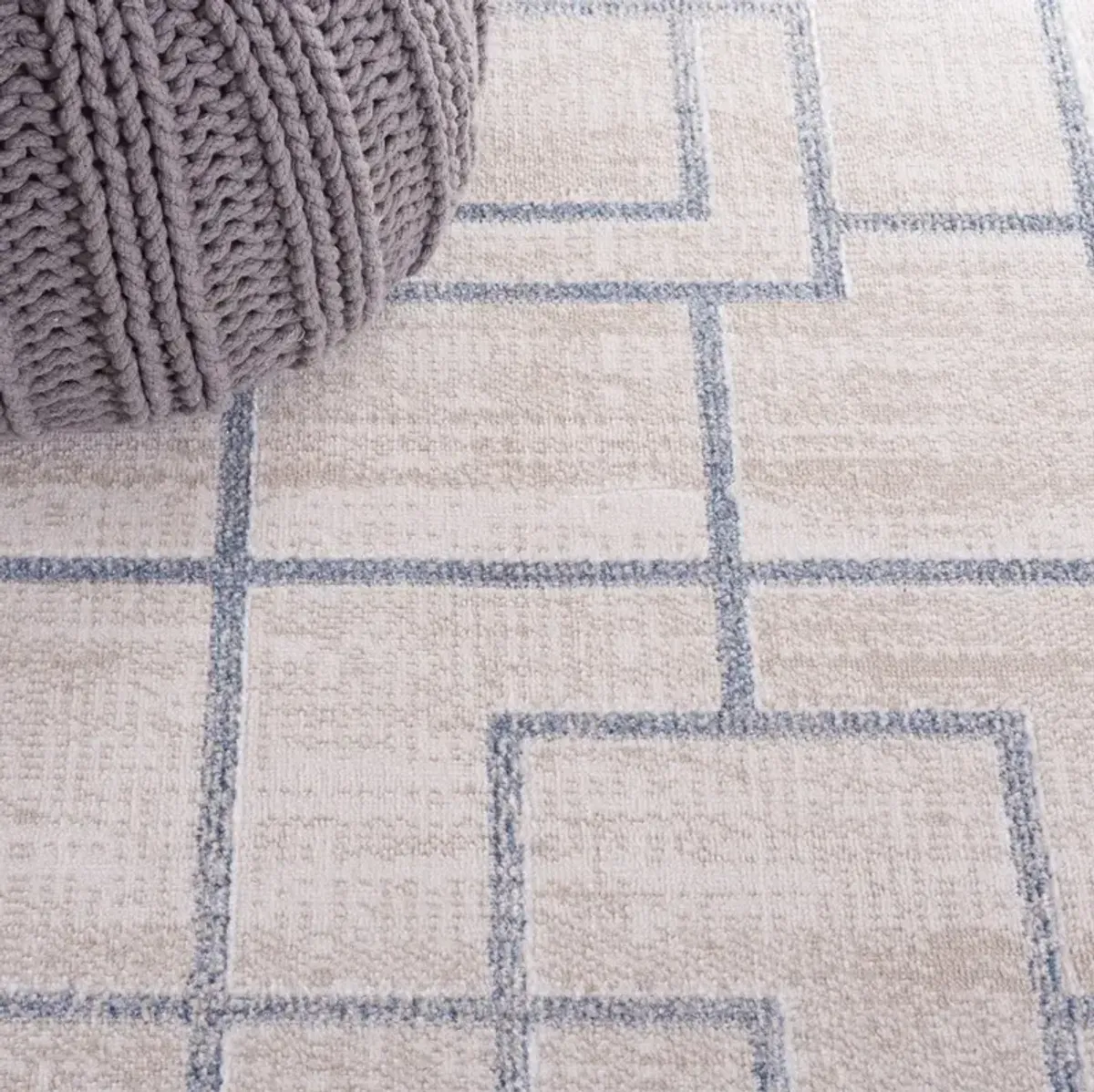 BLAIR WASHABLE 238 Grey 6'-7' X 6'-7' Round Round Rug