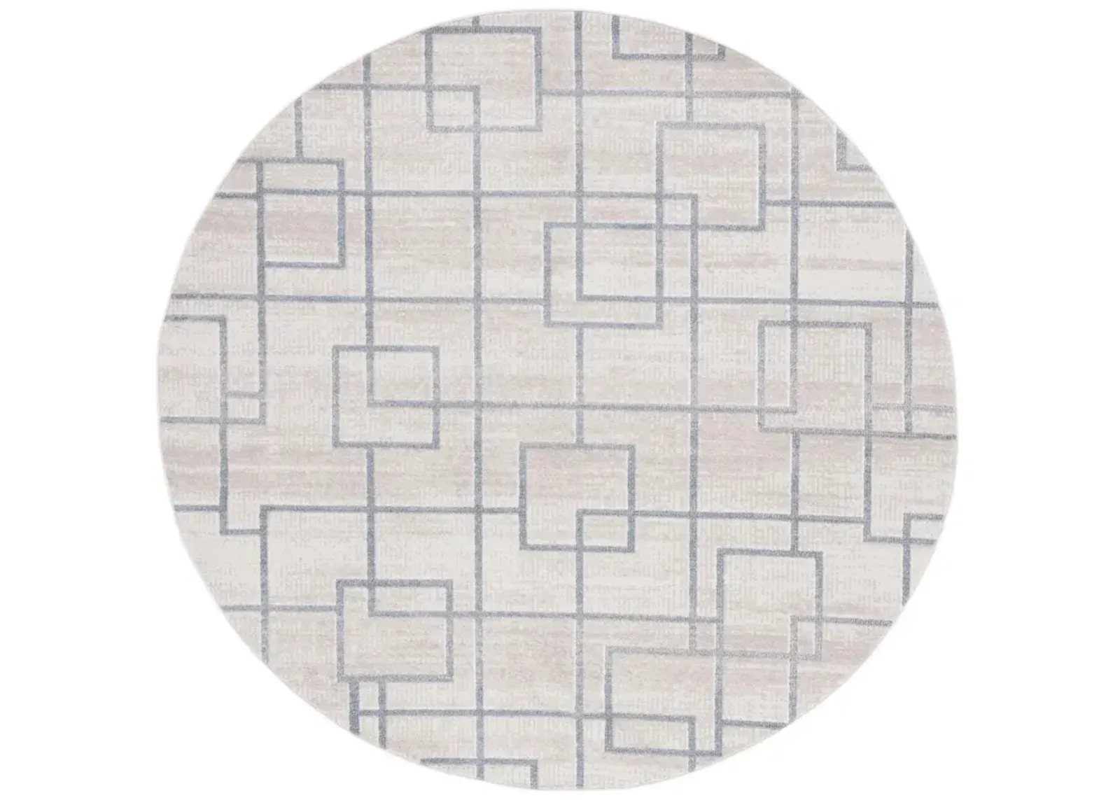 BLAIR WASHABLE 238 Grey 6'-7' X 6'-7' Round Round Rug