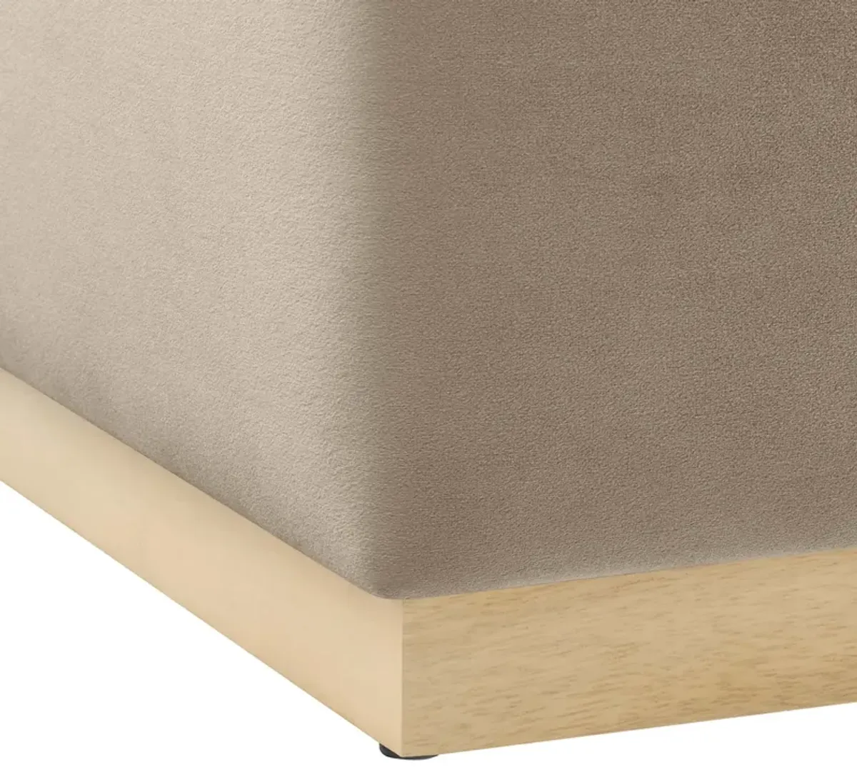 Tilden Large 28" Square Performance Velvet Upholstered Ottoman by Modway