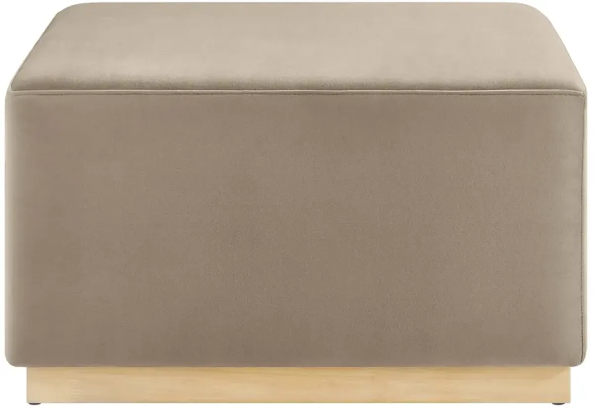 Tilden Large 28" Square Performance Velvet Upholstered Ottoman by Modway