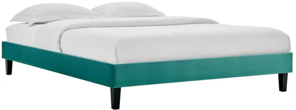 Elise Twin Performance Velvet Platform Bed