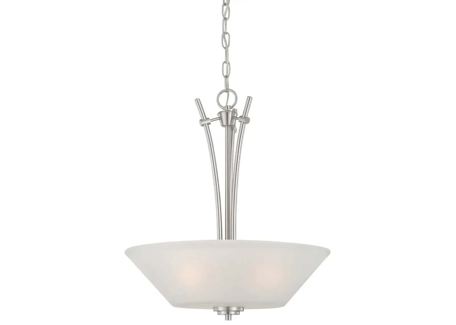 Pittman 18" Wide 3-Light Pendant - Brushed Nickel