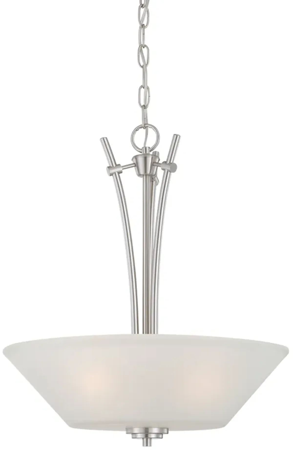 Pittman 18" Wide 3-Light Pendant - Brushed Nickel