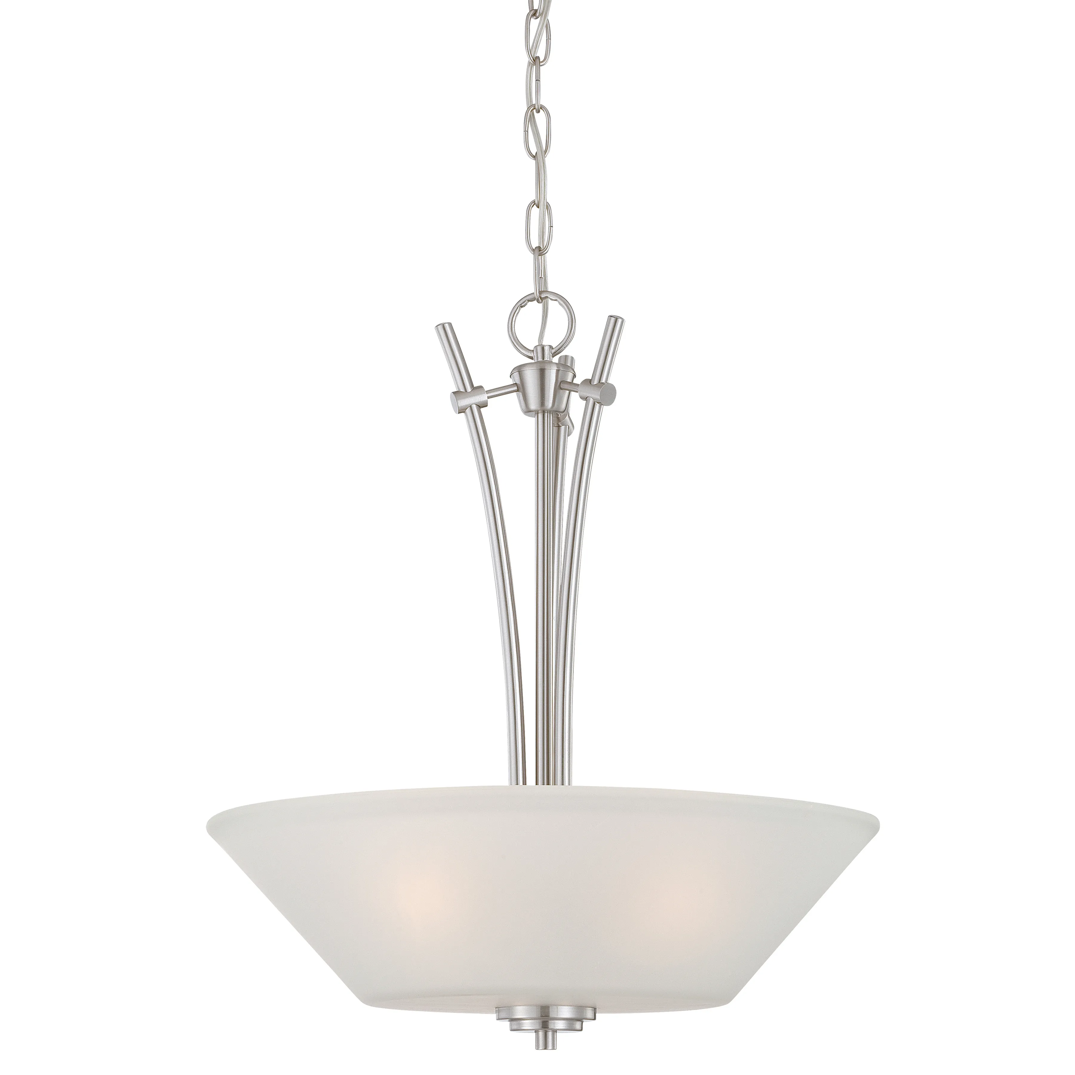 Pittman 18" Wide 3-Light Pendant - Brushed Nickel