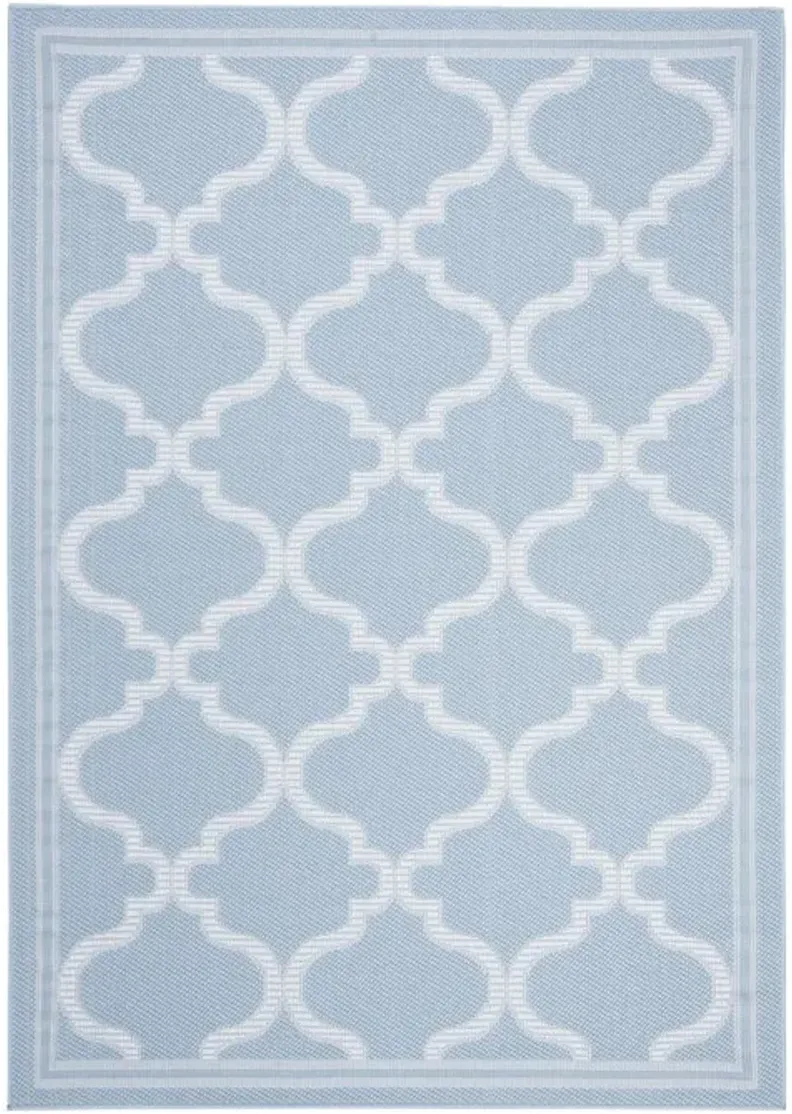 Safavieh BERMUDA 800 Collection BMU810M-8 Light Blue / Ivory 8' X 10'