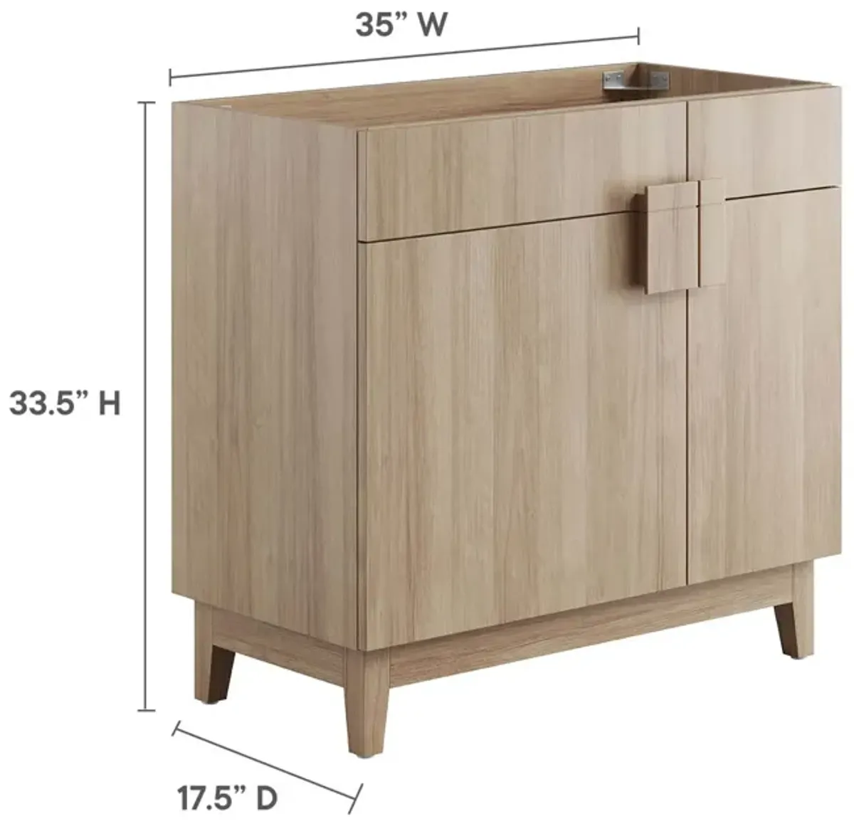 Miles 36" Bathroom Vanity Cabinet (Sink Basin Not Included)