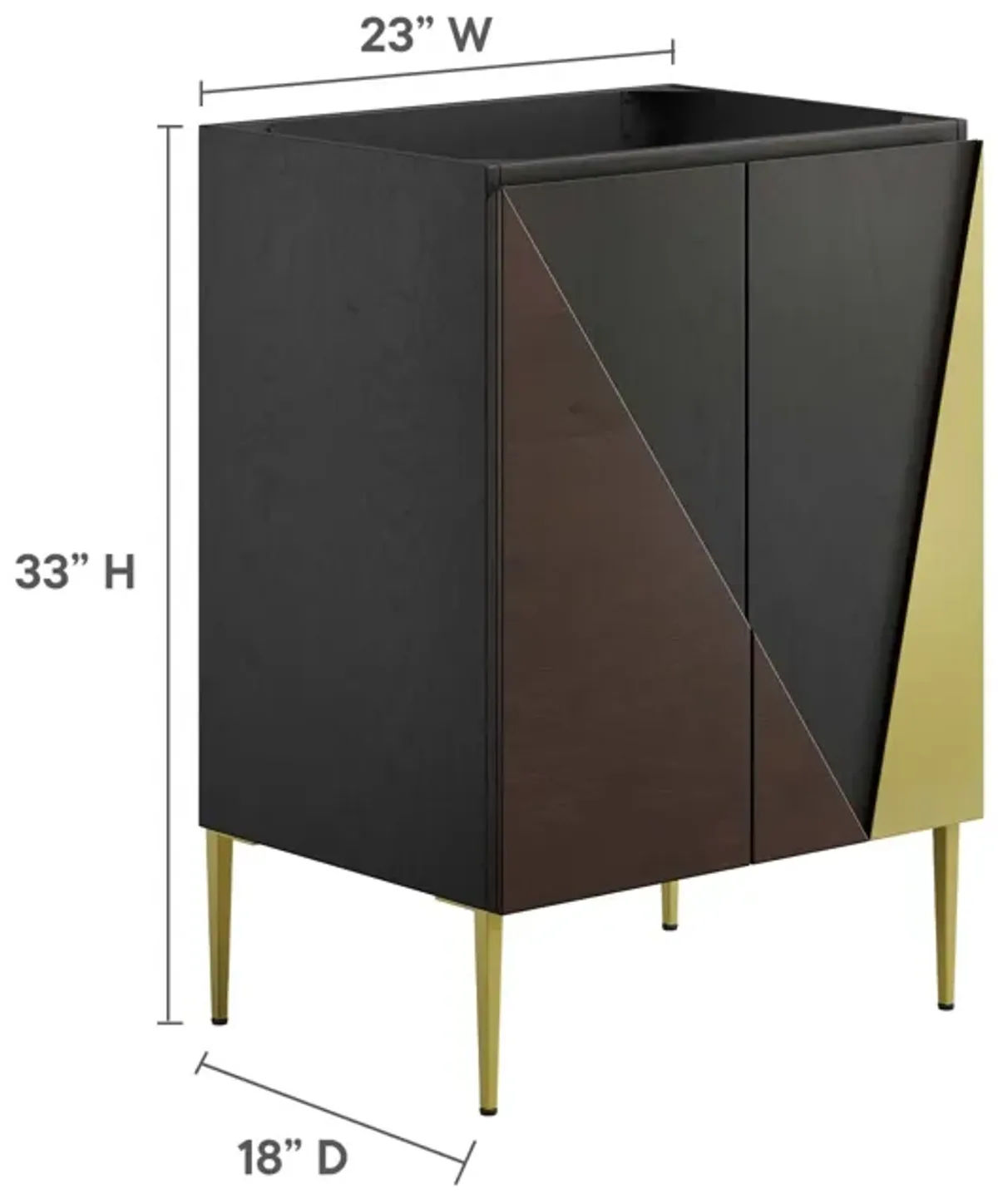 Alchemist 24" Bathroom Vanity Cabinet (Sink Basin Not Included)