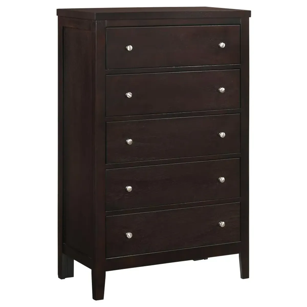 Carlton 5-drawer Rectangular Chest Cappuccino