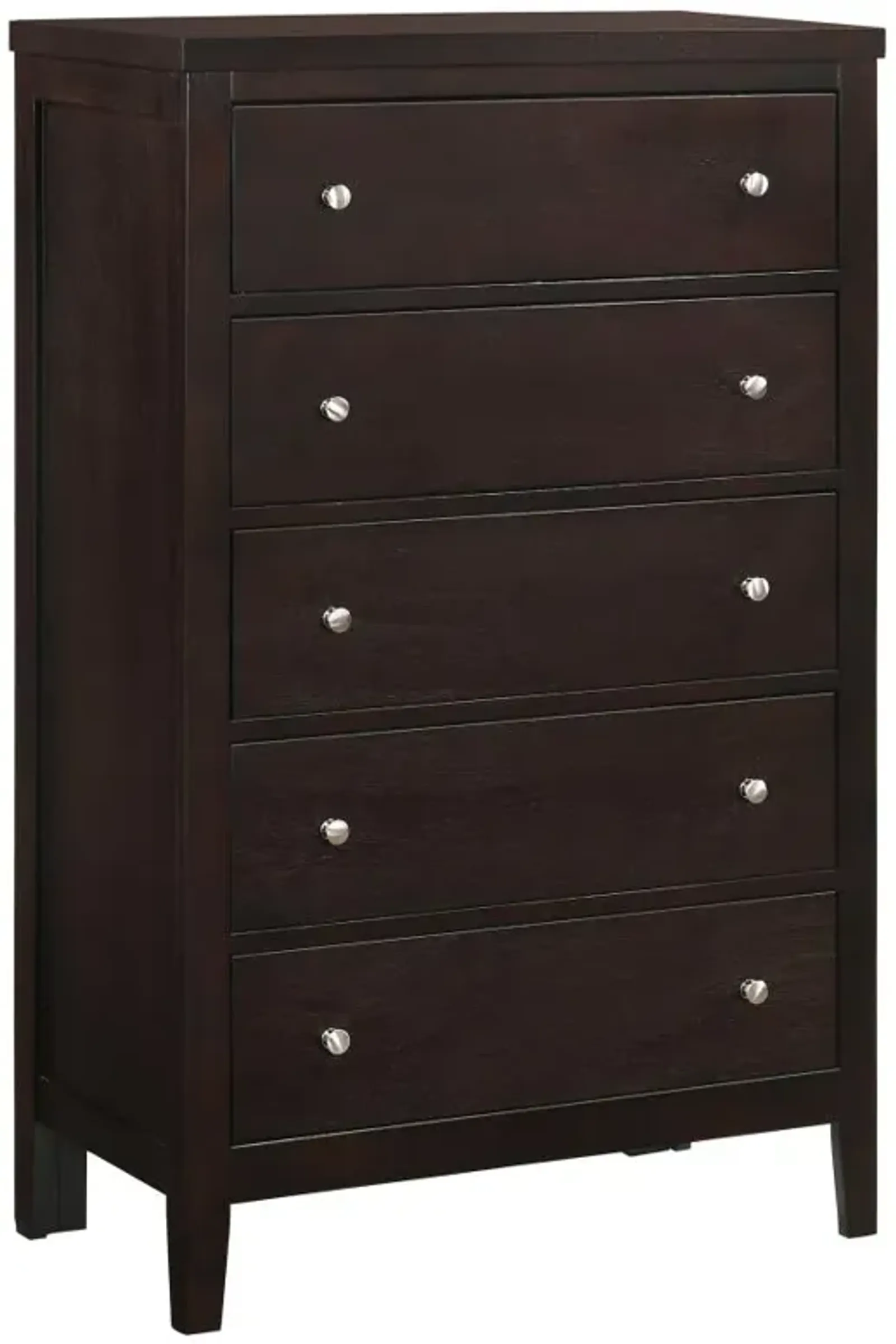 Carlton 5-drawer Rectangular Chest Cappuccino